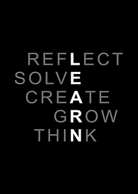 Inspirational Words on Black Background