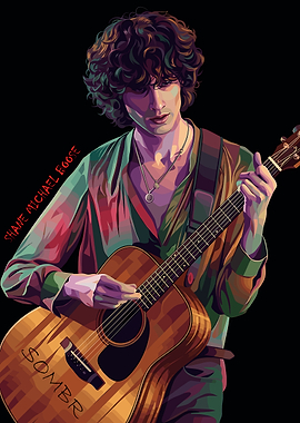 Musician Playing Guitar