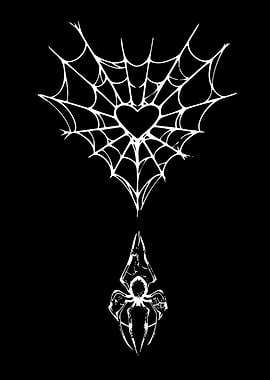 Spiderweb Heart and Spider