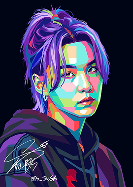 Suga Pop Art Portrait