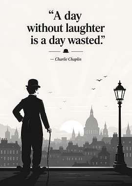 Charlie Chaplin quote about laughter