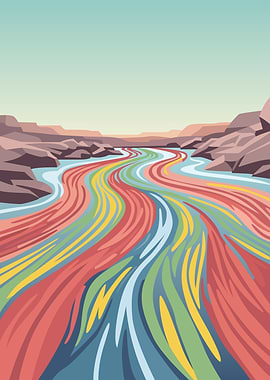 Rainbow River Canyon Landscape