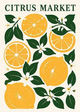 Citrus Market Poster