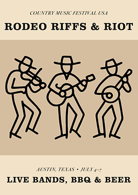 Country Music Festival Poster