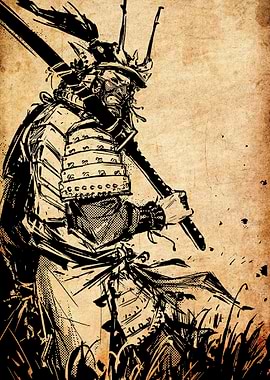 Samurai Warrior with Katana