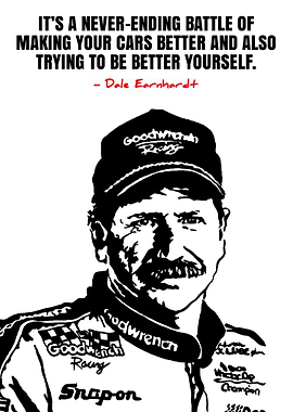 Dale Earnhardt Quote and Portrait