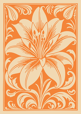 Orange Lily Floral Design