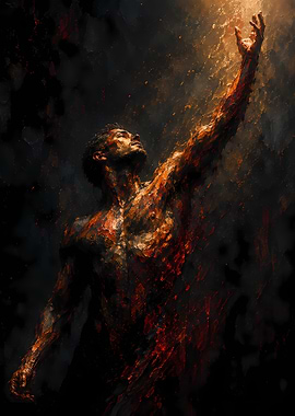 Man Reaching for Light