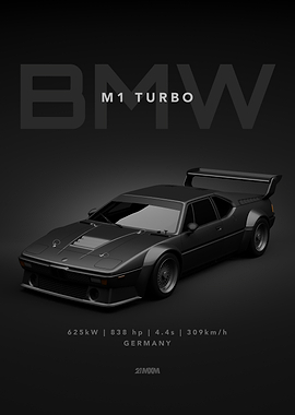 BMW M1 Turbo Poster