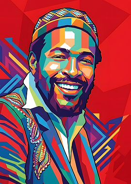 Marvin Gaye Wpap Pop Art