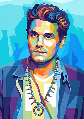 Pop Art Portrait of John Mayer
