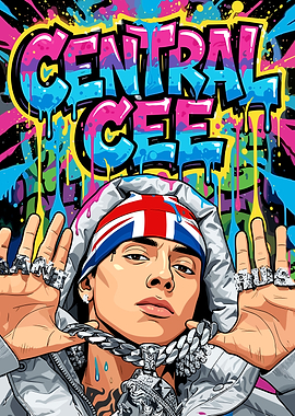 Central Cee Graffiti Art