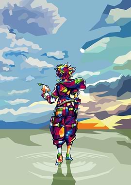 Sora Kingdom Hearts Pop art