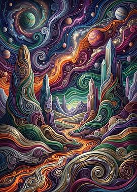Cosmic Landscape with Crystalline Formations