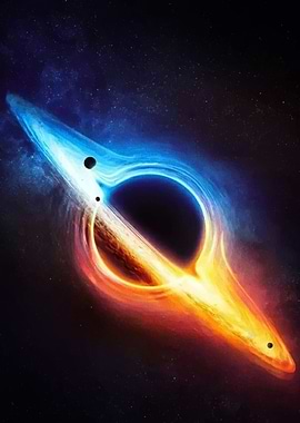Cosmic Black Hole with Planets