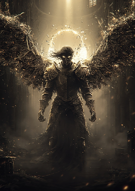 Dark Angel Warrior in Armor