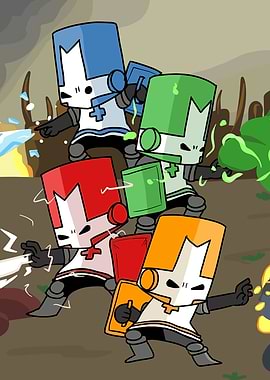 Castle Crashers Knights in Action