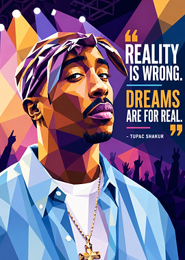 Tupac Shakur Pop Art Portrait