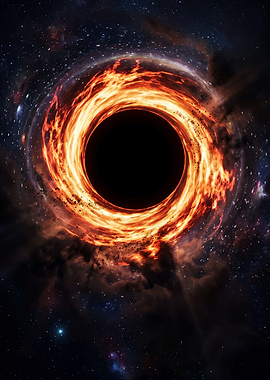 Black Hole with Fiery Accretion Disk