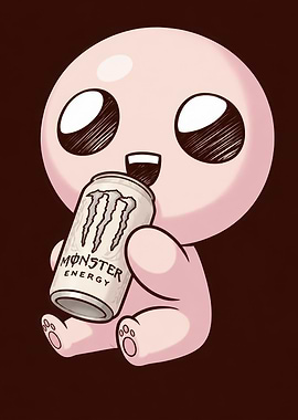 Isaac Drinking Monster Energy