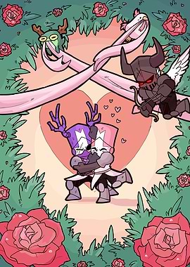 Castle Crashers Valentine's Day Art