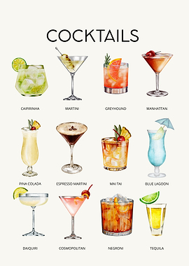 Cocktail Illustrations