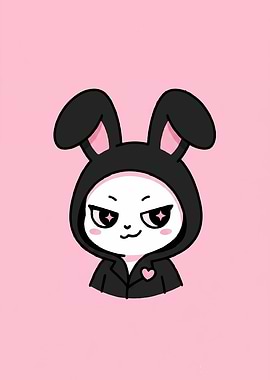 Cute Bunny Hoodie Character