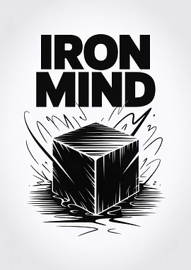 Iron Mind Cube Motivational Poster