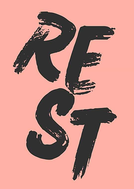 Rest Text Art