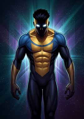 Invincible Superhero in Space