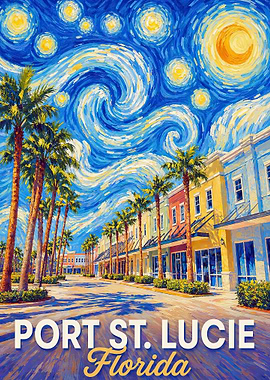 Port St. Lucie Florida Starry Night