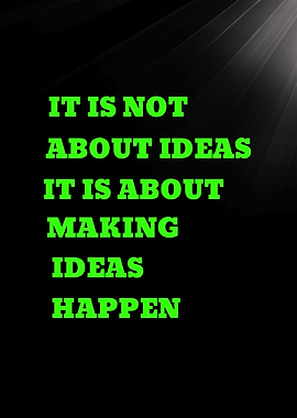 Inspirational Quote About Making Ideas Happen