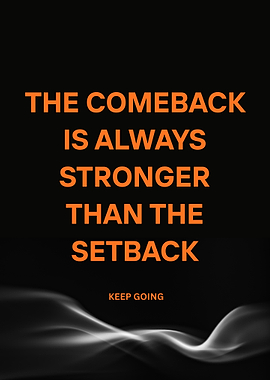 Inspirational Quote on Black Background