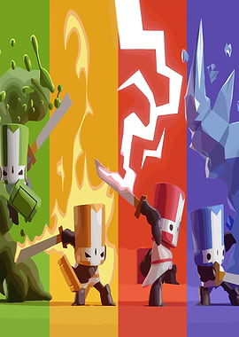 Castle Crashers Knights Elemental Powers