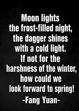 Inspirational quote about winter and spring