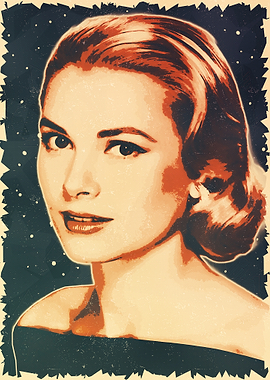 Grace Kelly Retro Portrait