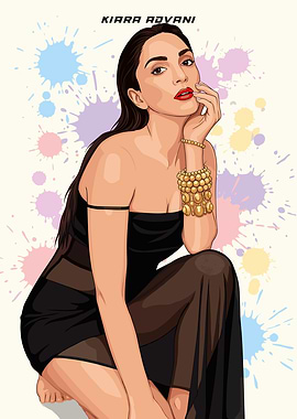 Kiara Advani Fashion Illustration