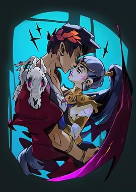 Zagreus and Melinoë Kissing