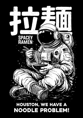 Astronaut Eating Ramen in Space | Houston we have a Problem