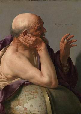 Philosopher with Globe