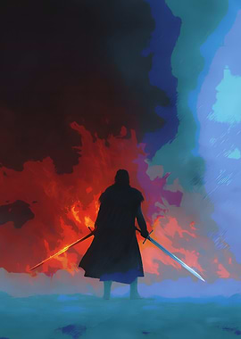 Warrior Amidst Fire and Ice