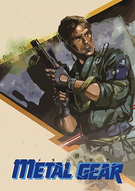 Solid Snake Metal Gear Poster