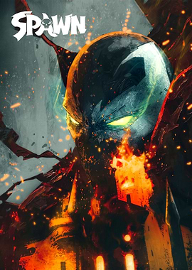 Spawn Comic Book Cover Art