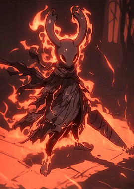 Fiery Knight Character Art