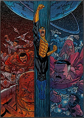Invincible and Viltrumites Battle
