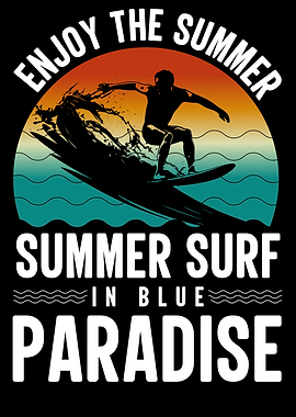 Summer Surf in Blue Paradise