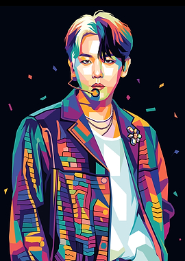 Baek-hyun Pop Art Portrait