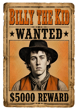 Billy the Kid Wanted Poster