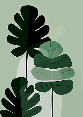 Abstract Tropical Leaves