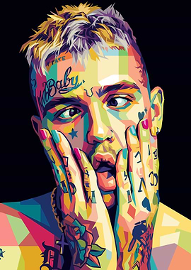Pop Art Portrait of Lil Peep